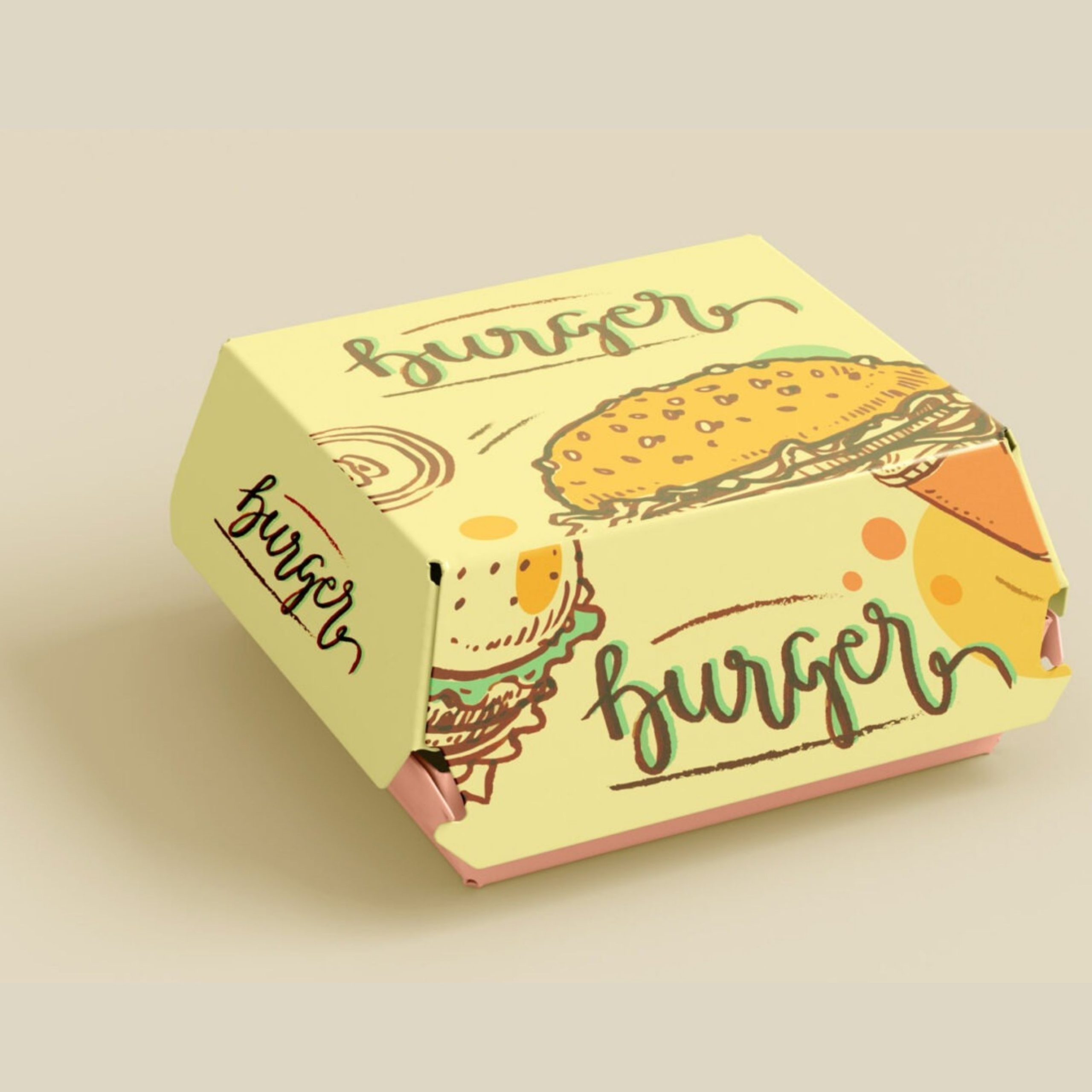 Custom Hamburger Patty Packaging Boxes for Superior Food Presentation