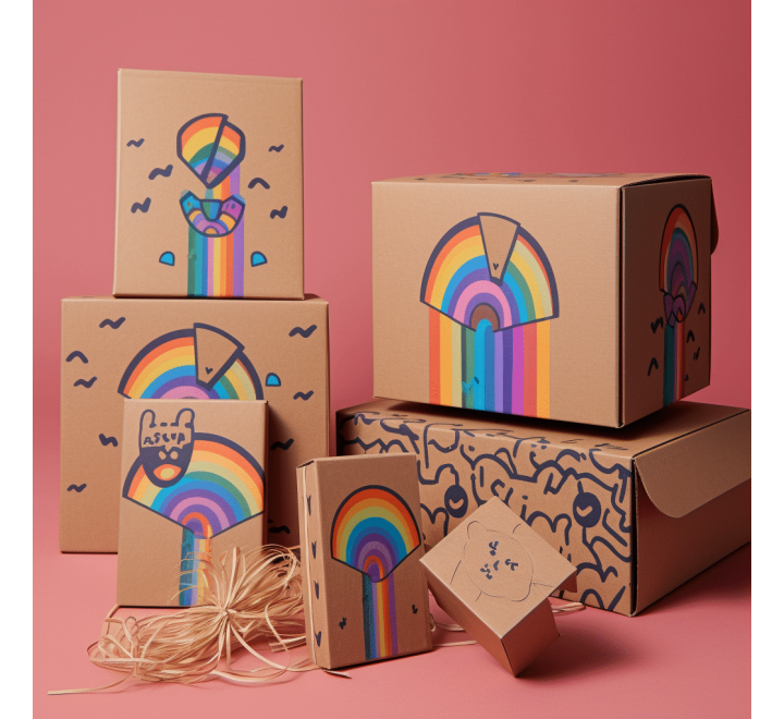 Small Cardboard Boxes - Gallery Image