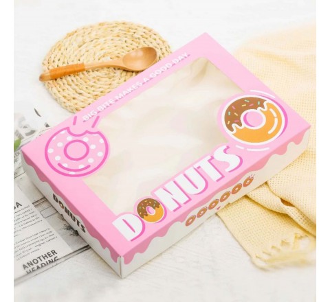 Pink Donut Packaging Boxes