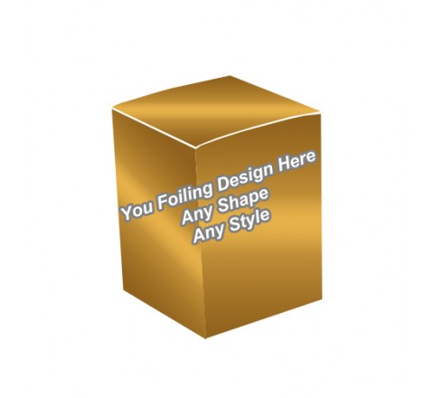 Golden Foiling Nail Product Boxes