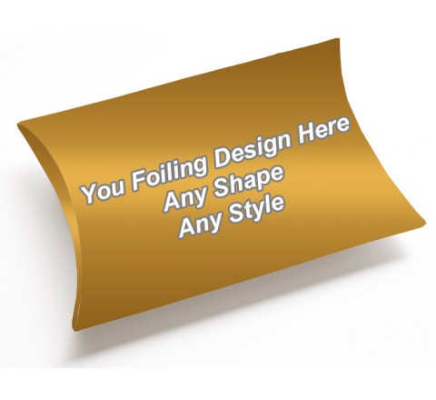 Golden Foiled Pillow Boxes
